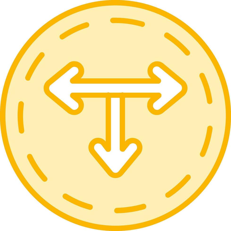 T Junction Vector Icon