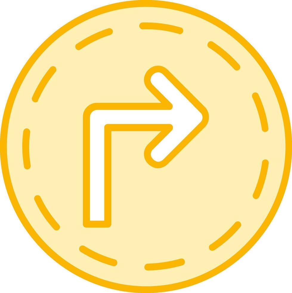 Turn Right Vector Icon