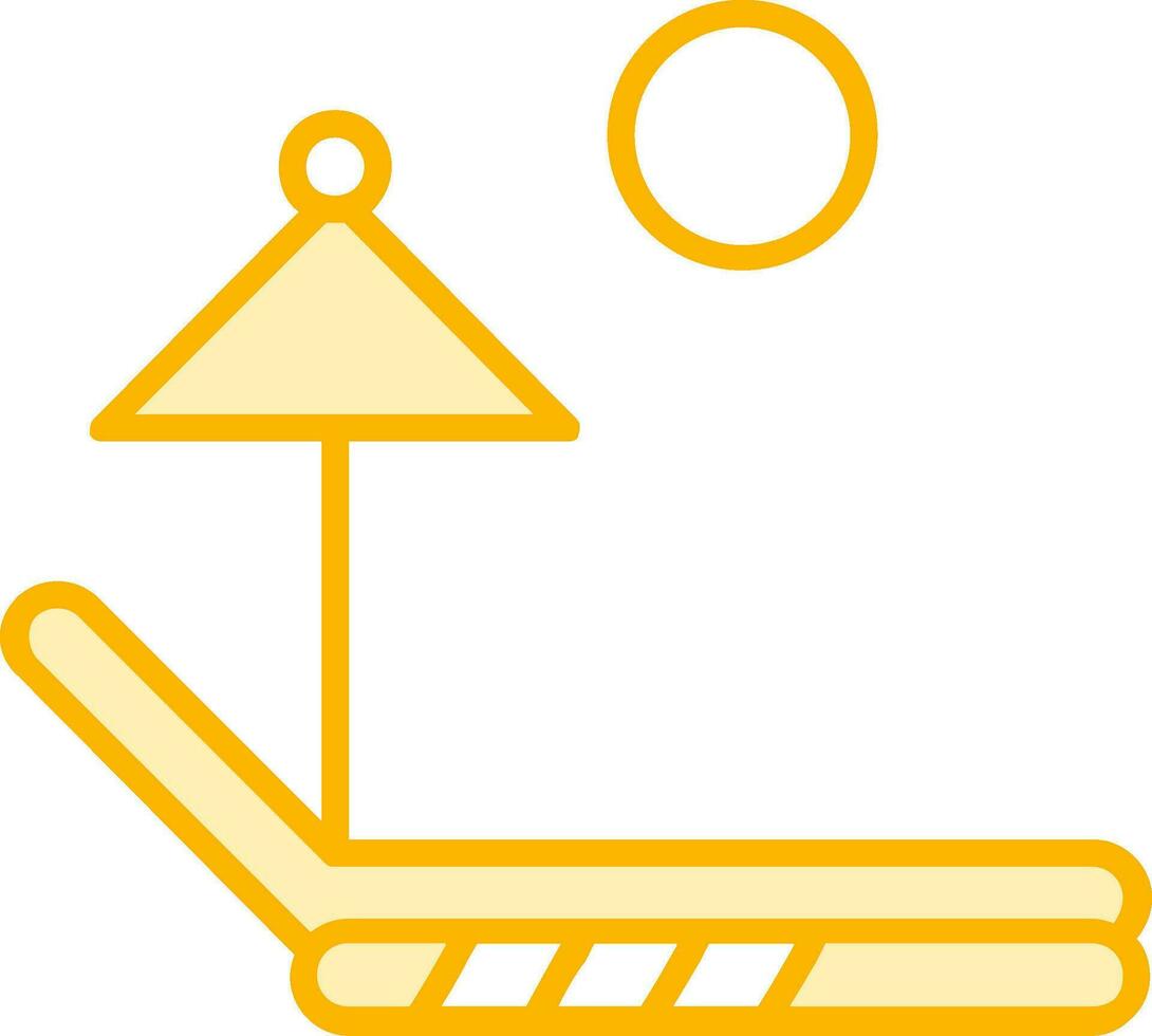 Sunbed Vector Icon