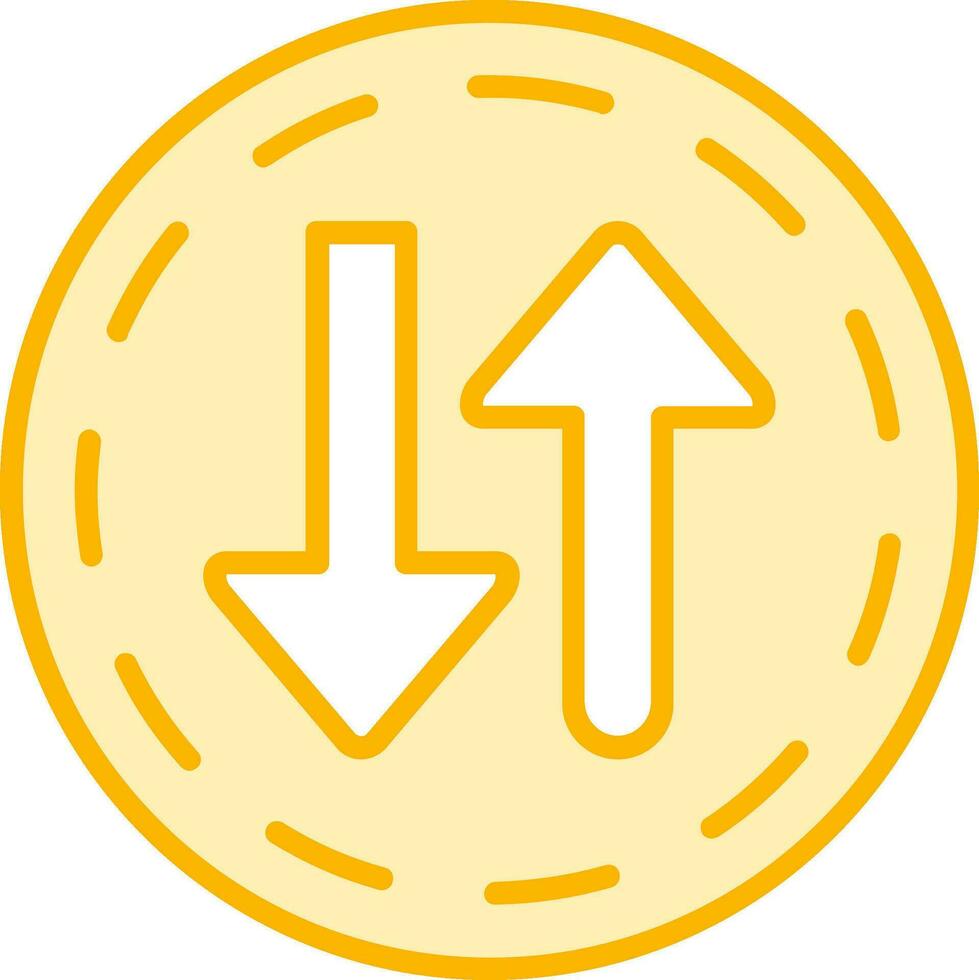 Two Way Street Vector Icon