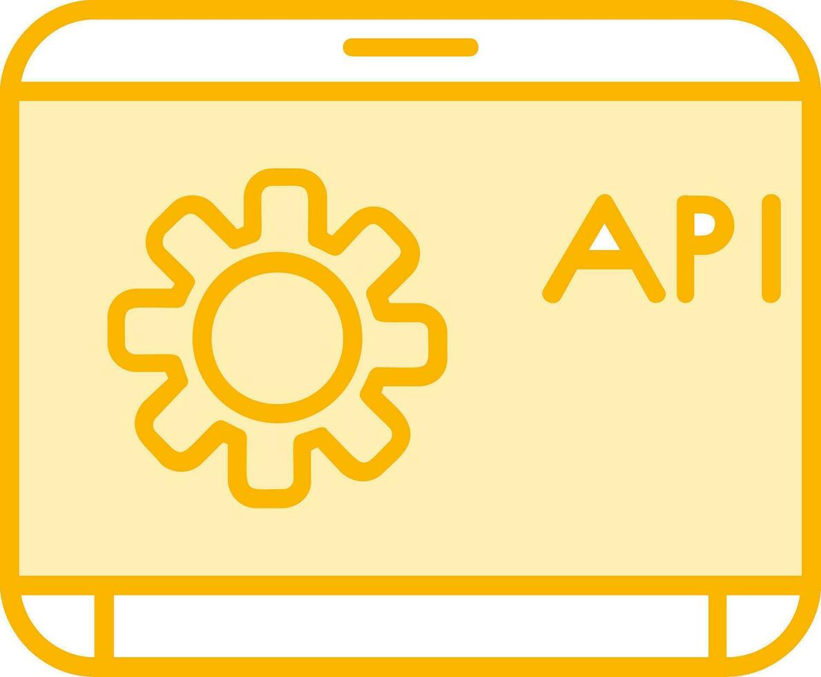 icono de vector de api