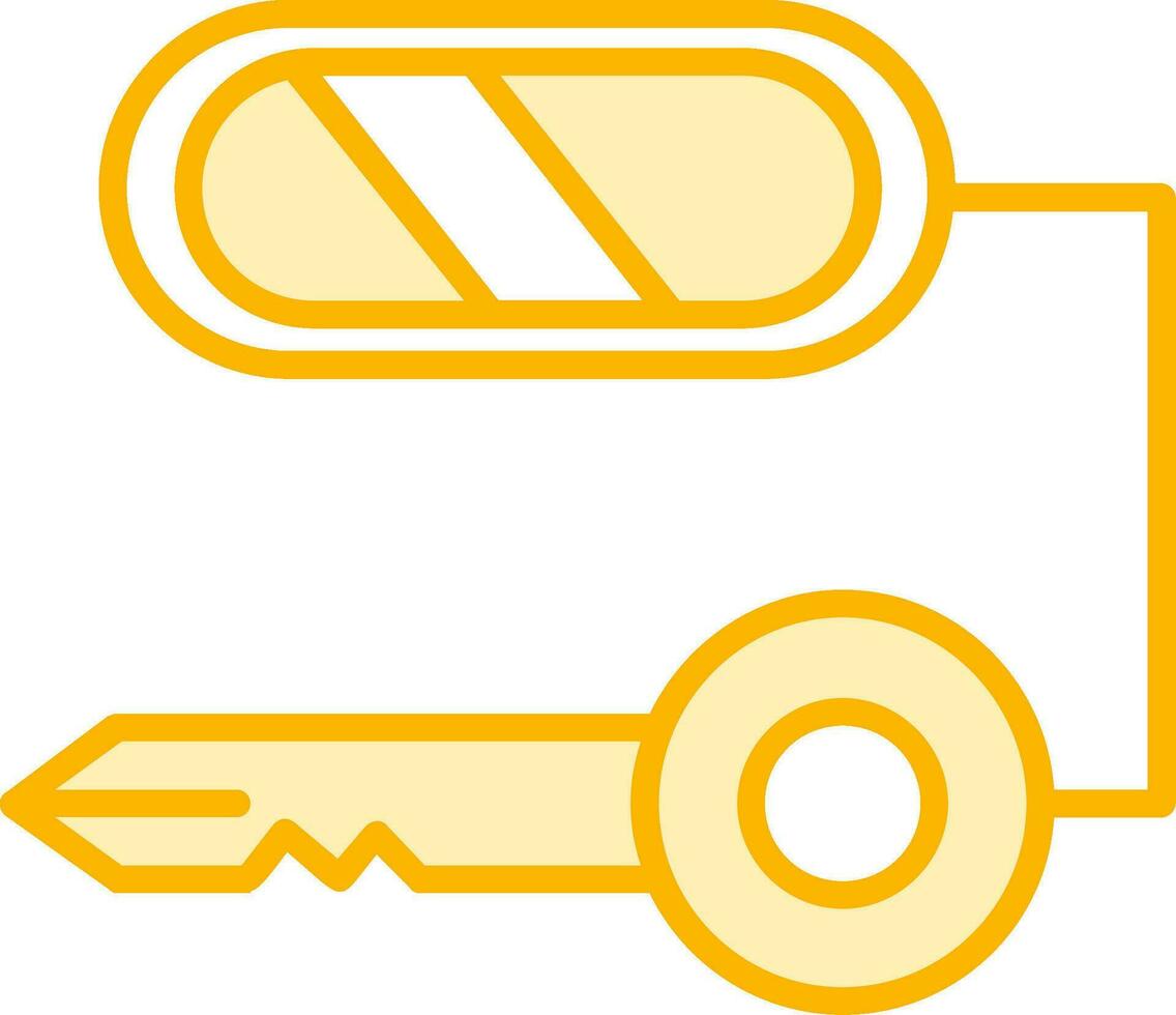 Composite Key Vector Icon