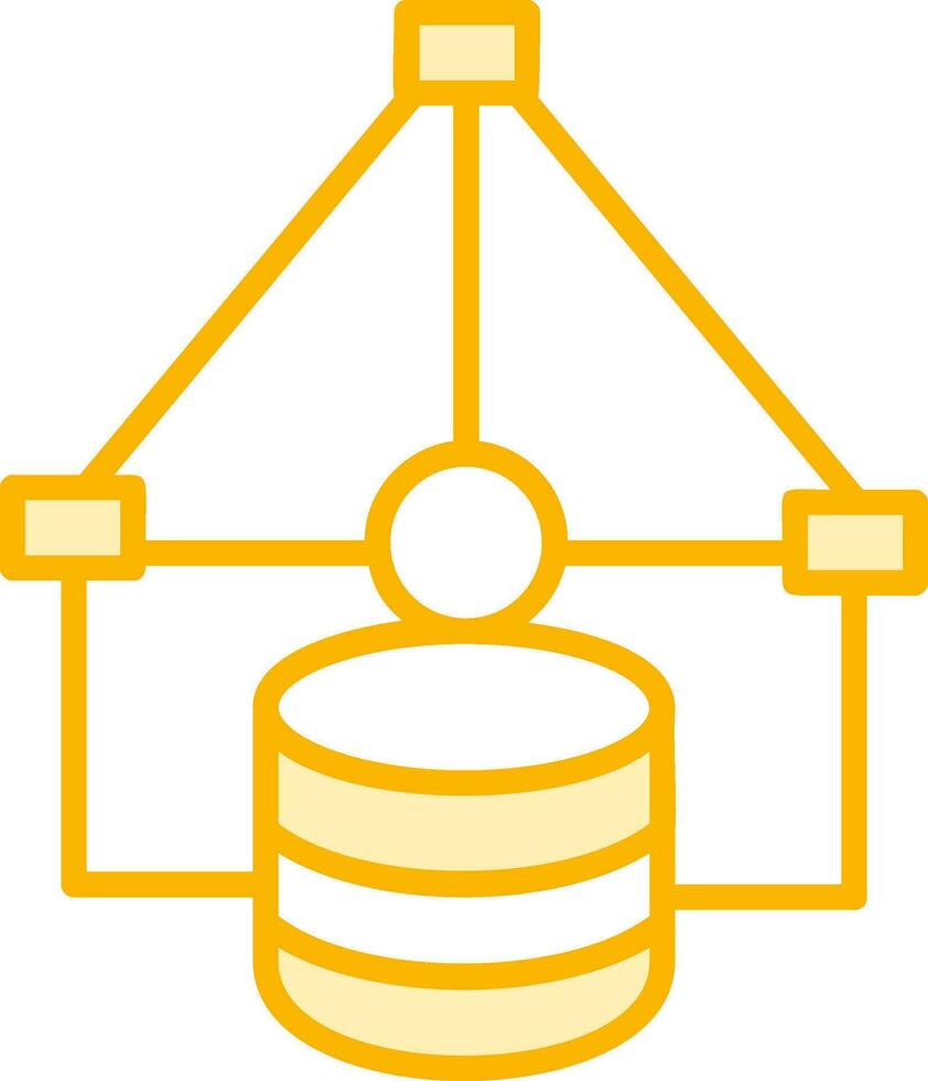 icono de vector de flujo de datos