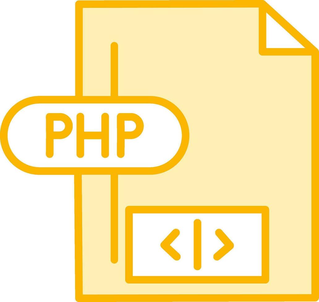 icono de vector de php