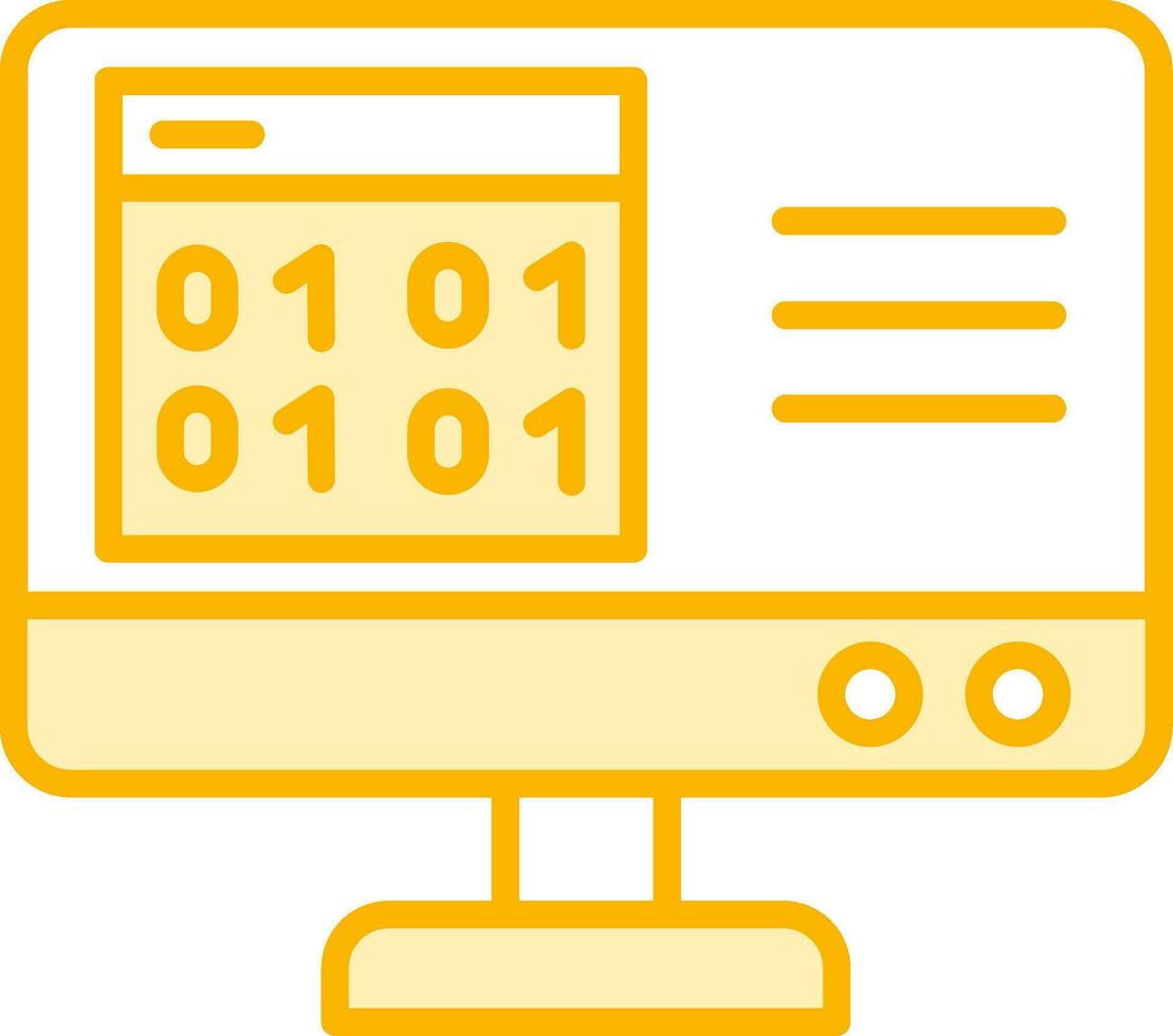 Binary Code Vector Icon