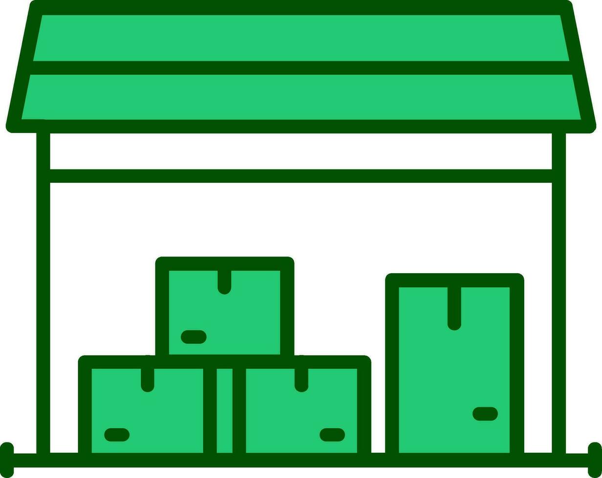 Warehouse Vector Icon