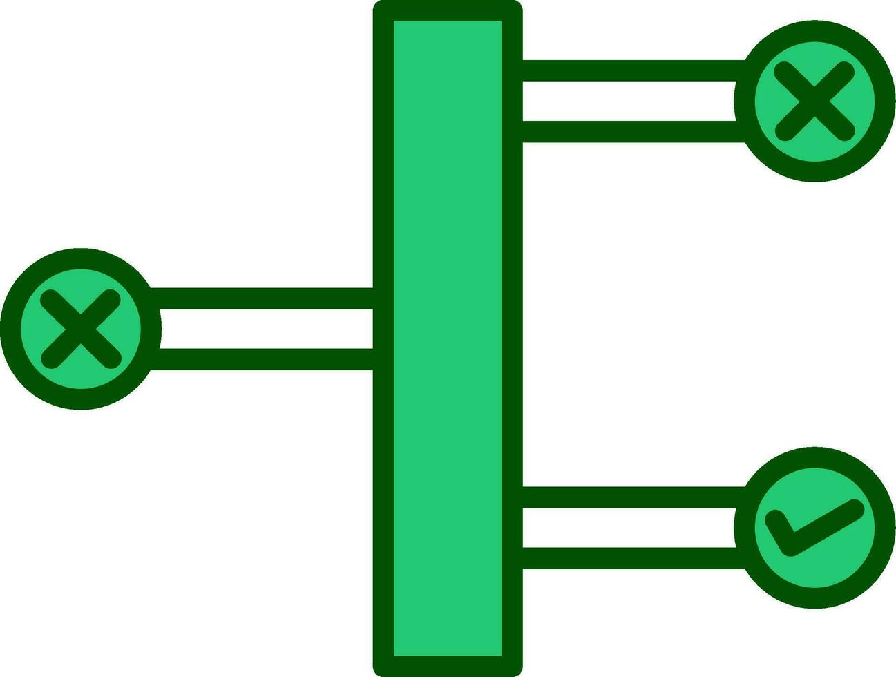 icono de vector de toma de decisiones