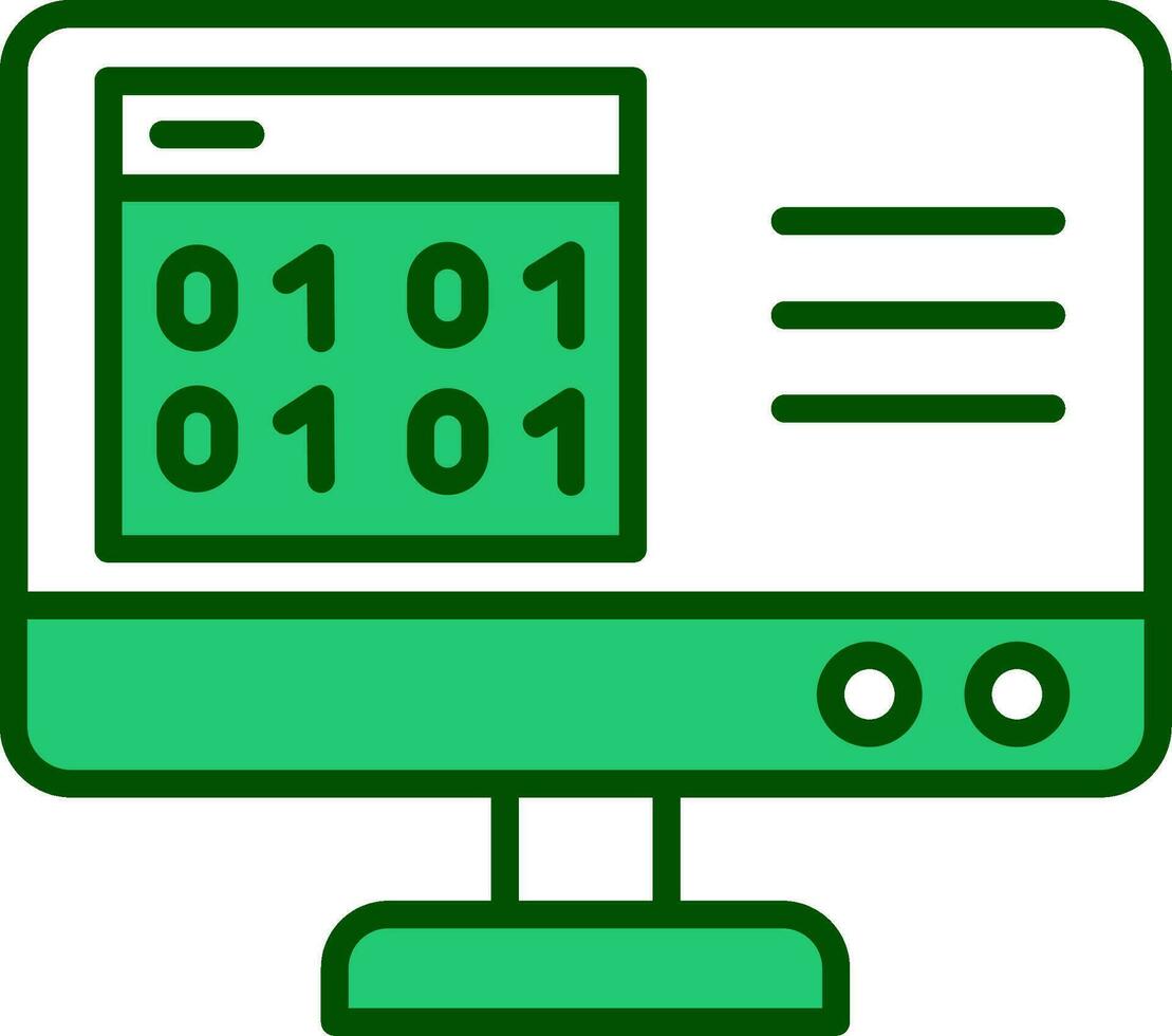 Binary Code Vector Icon