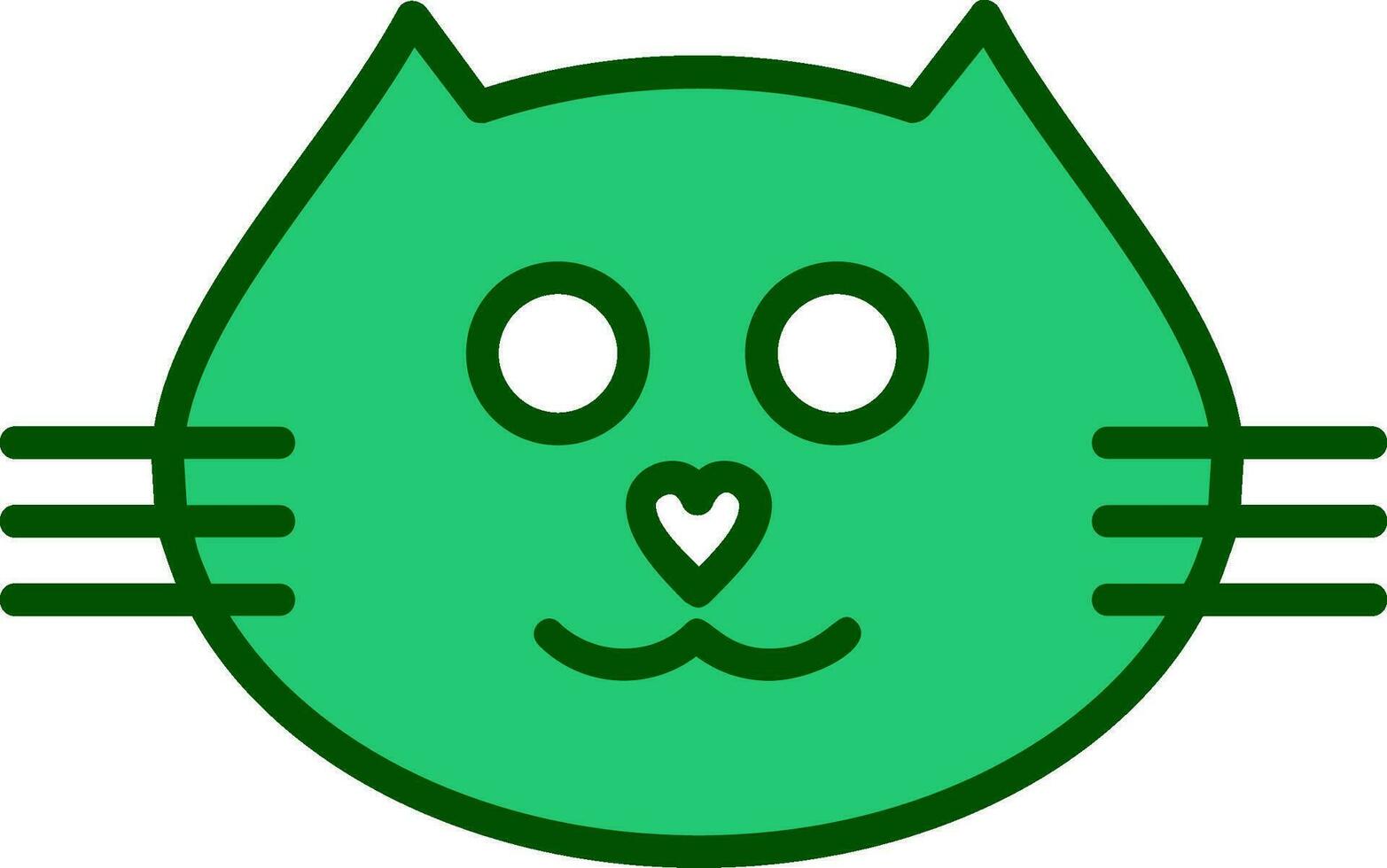 Cat face Vector Icon