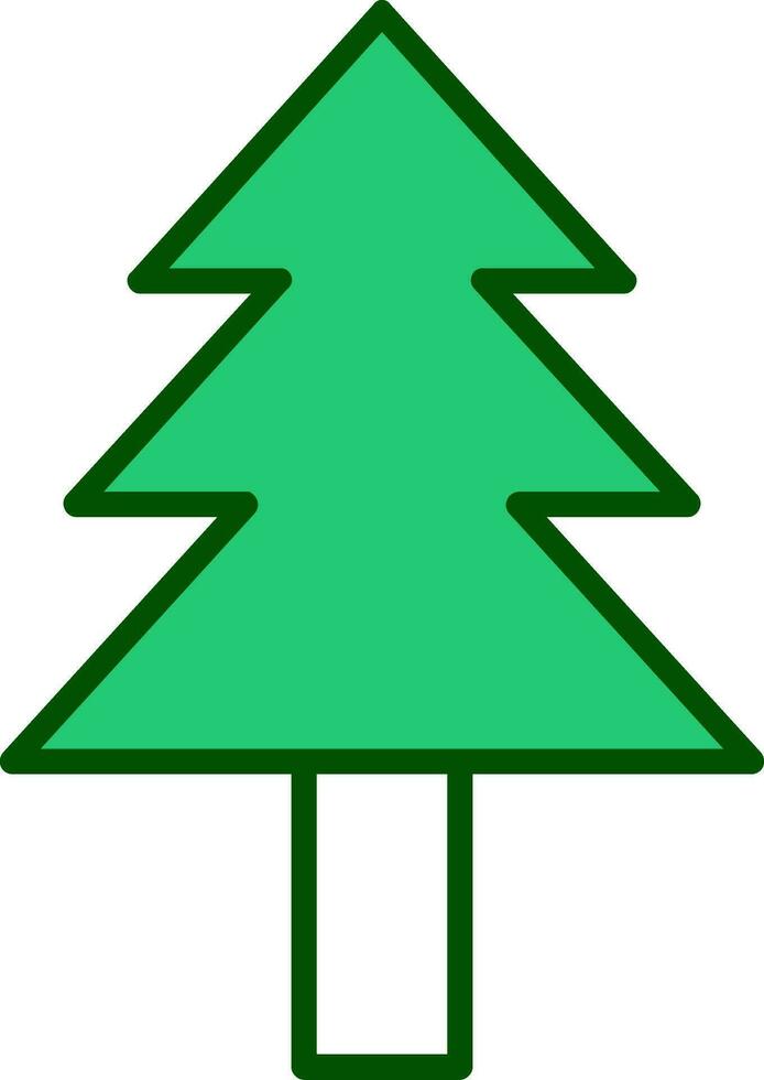 icono de vector de árbol de pino