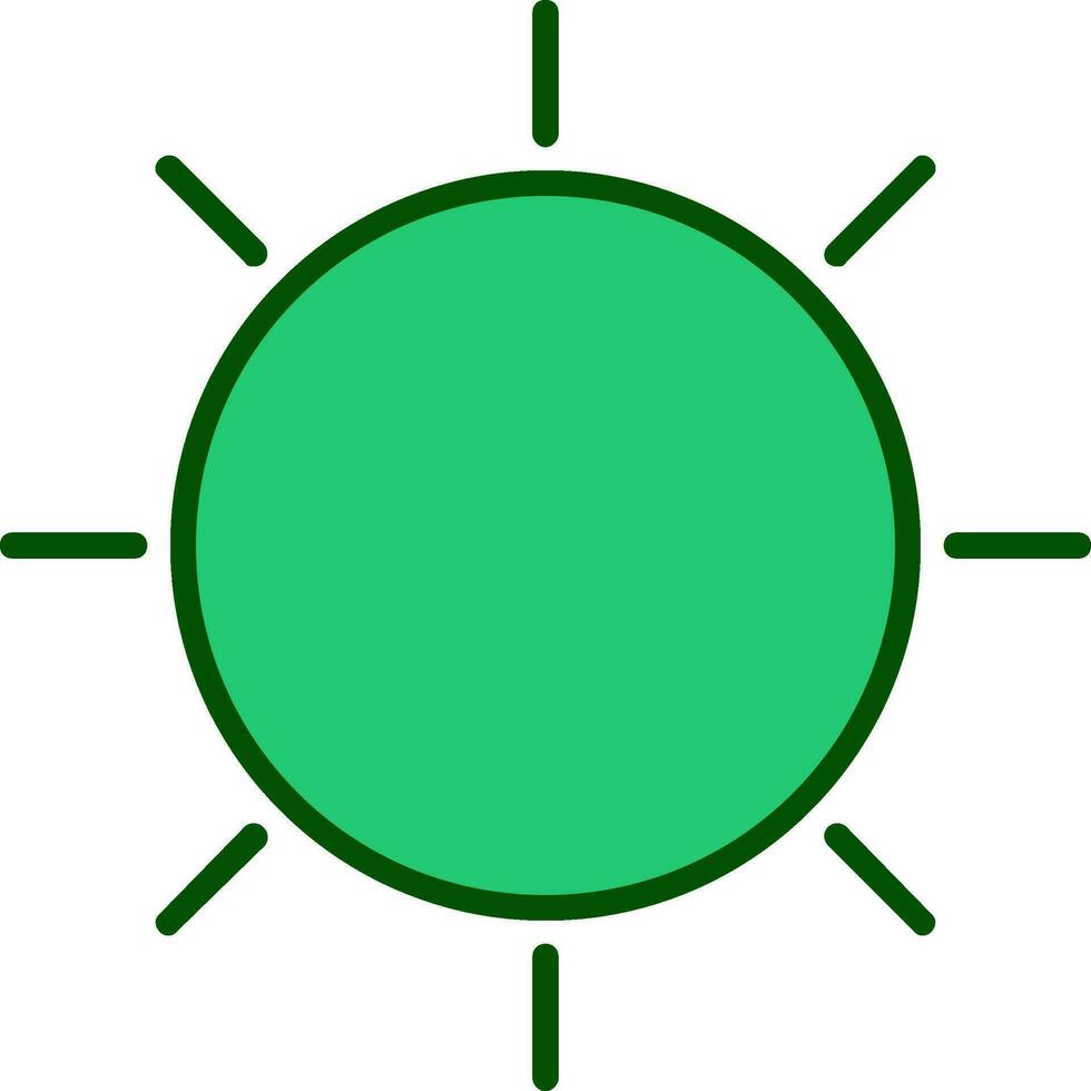 icono de vector de sol