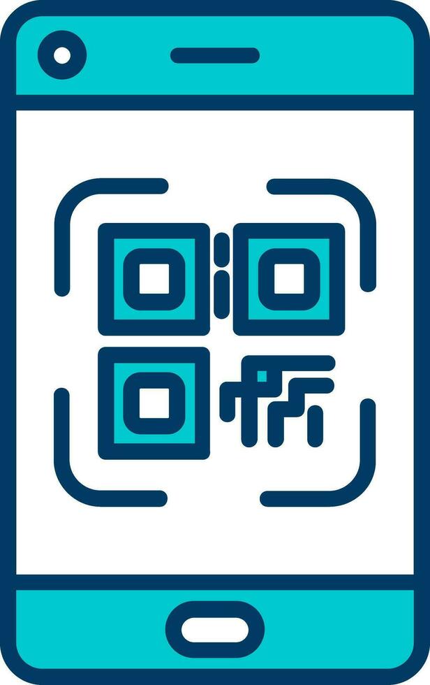 Smartphone Qr Code Vector Icon