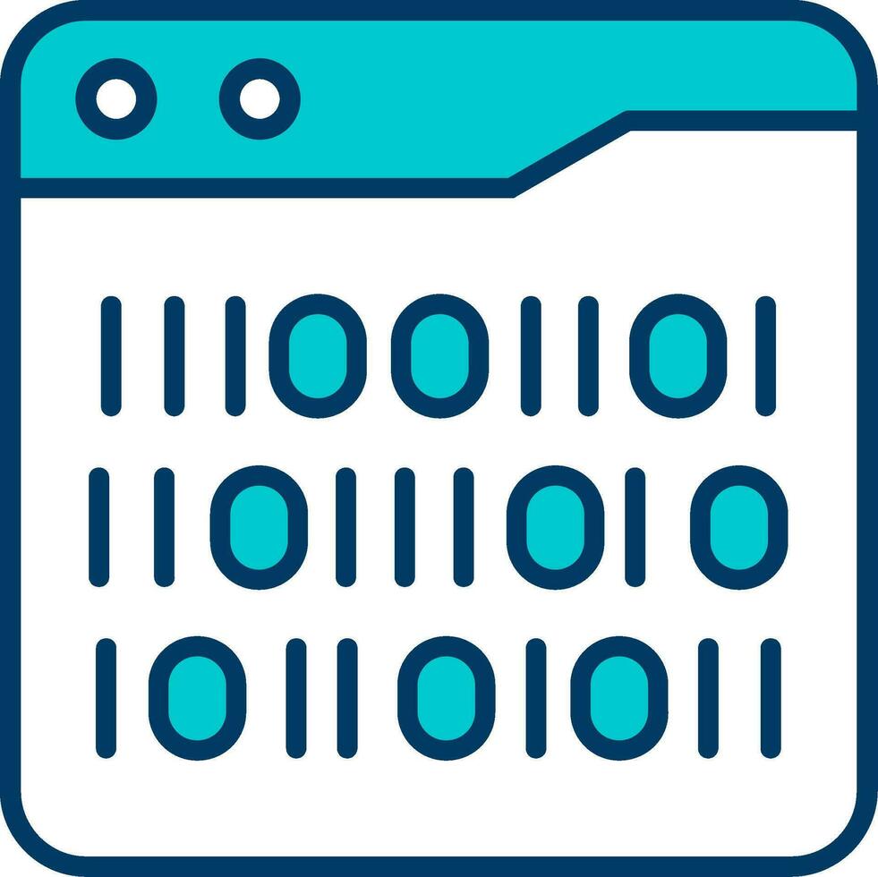 Binary Code Vector Icon