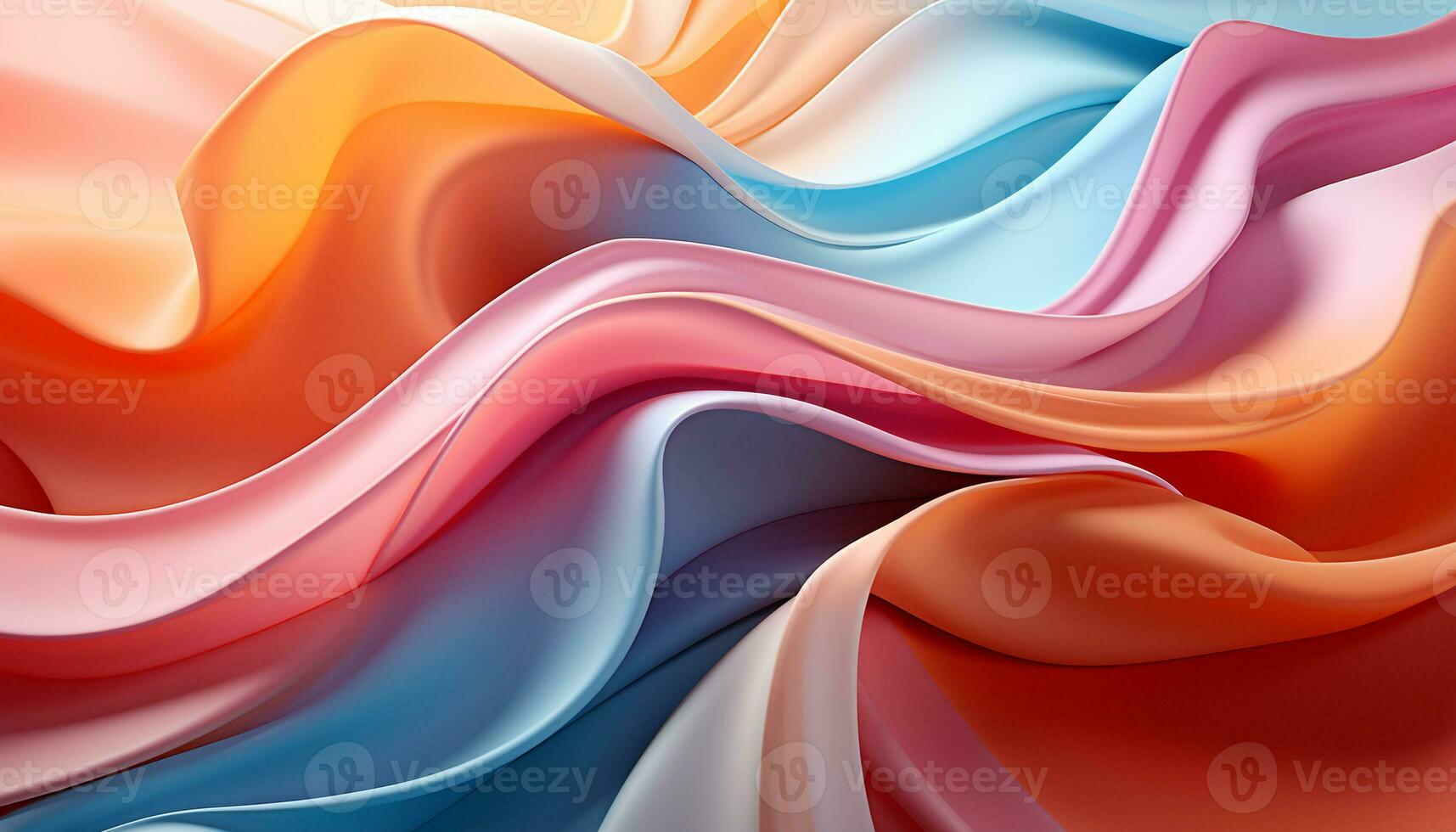 AI generated Abstract wave pattern in vibrant colors creates a modern backdrop generated by AI photo