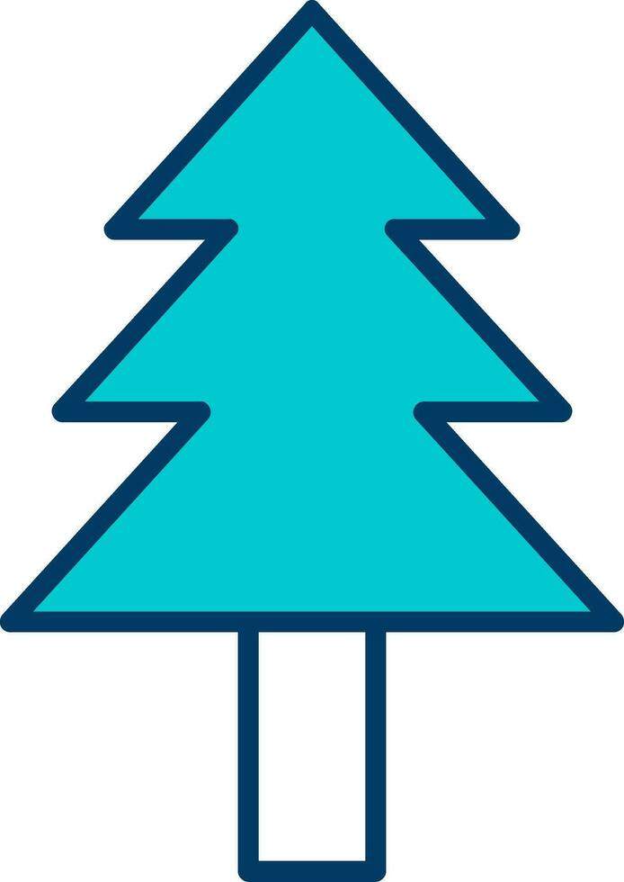 icono de vector de árbol de pino