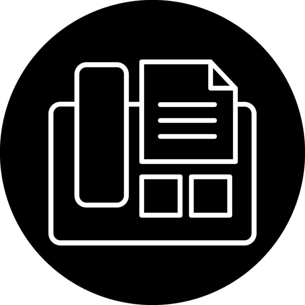 Fax Machine Vector Icon