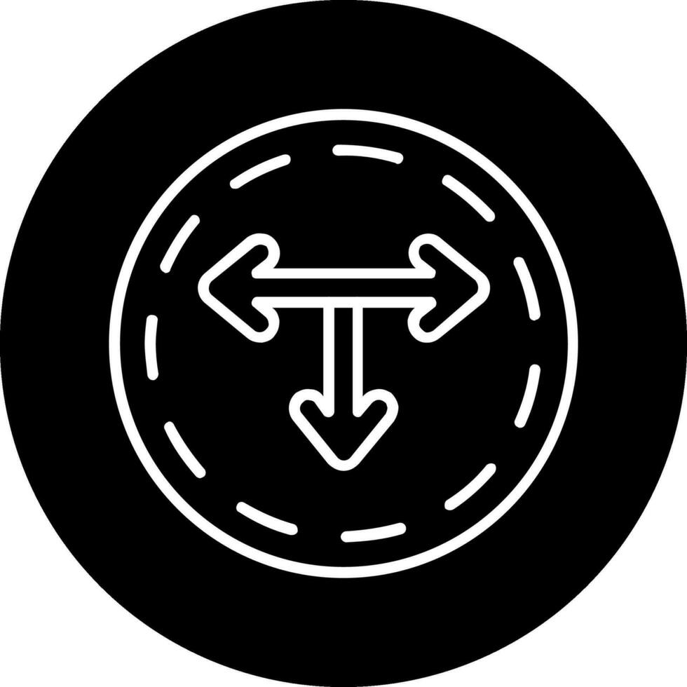 T Junction Vector Icon