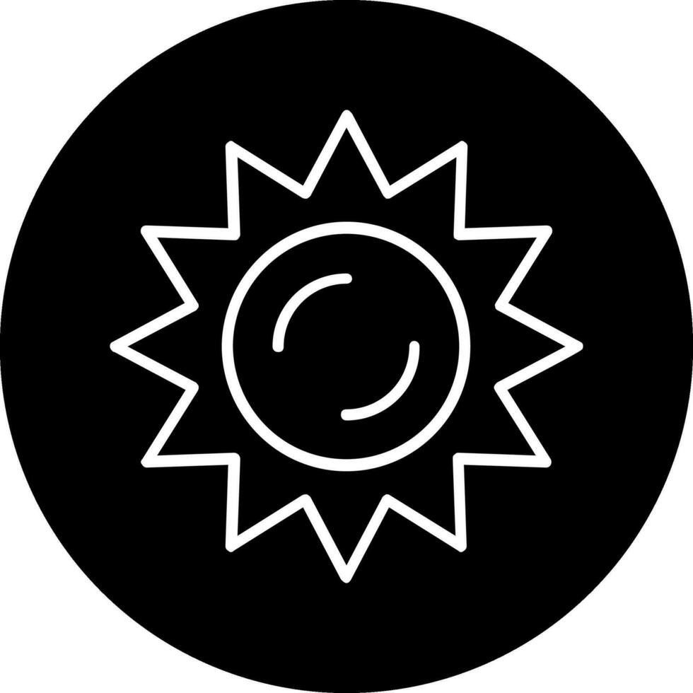 soleado vector icono