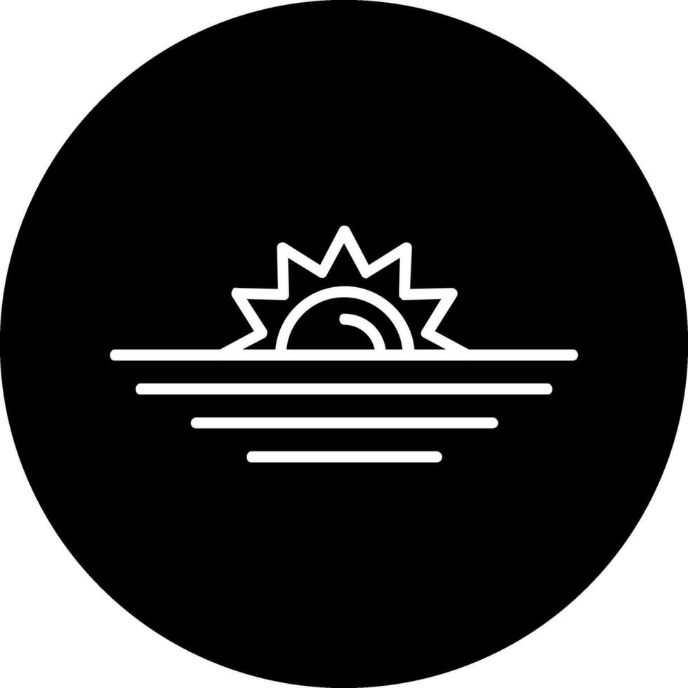 icono de vector de puesta de sol