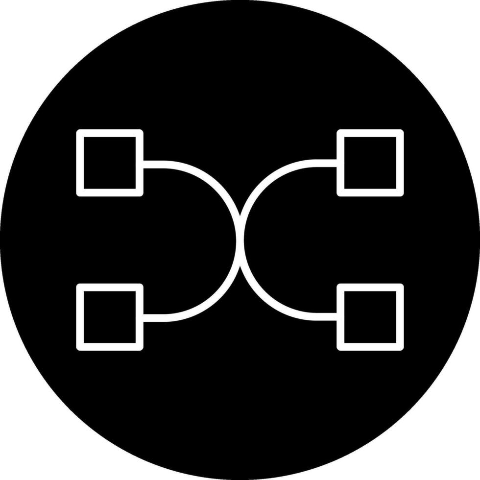 Many To Many Vector Icon