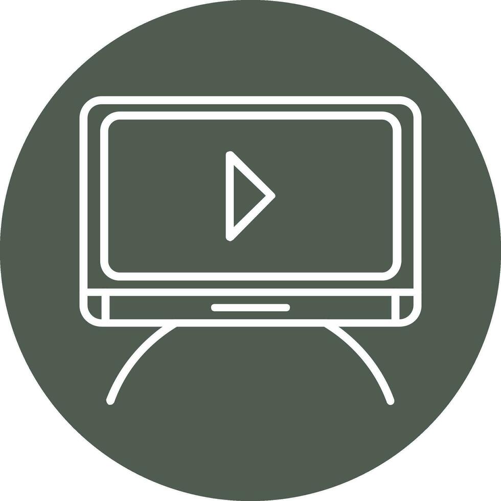 Tv moniter Vector Icon