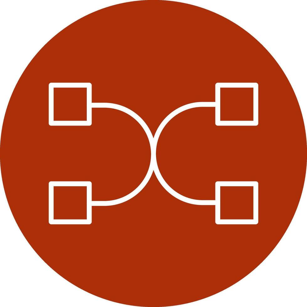 Many To Many Vector Icon