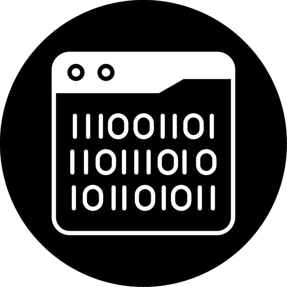 Binary Code Vector Icon