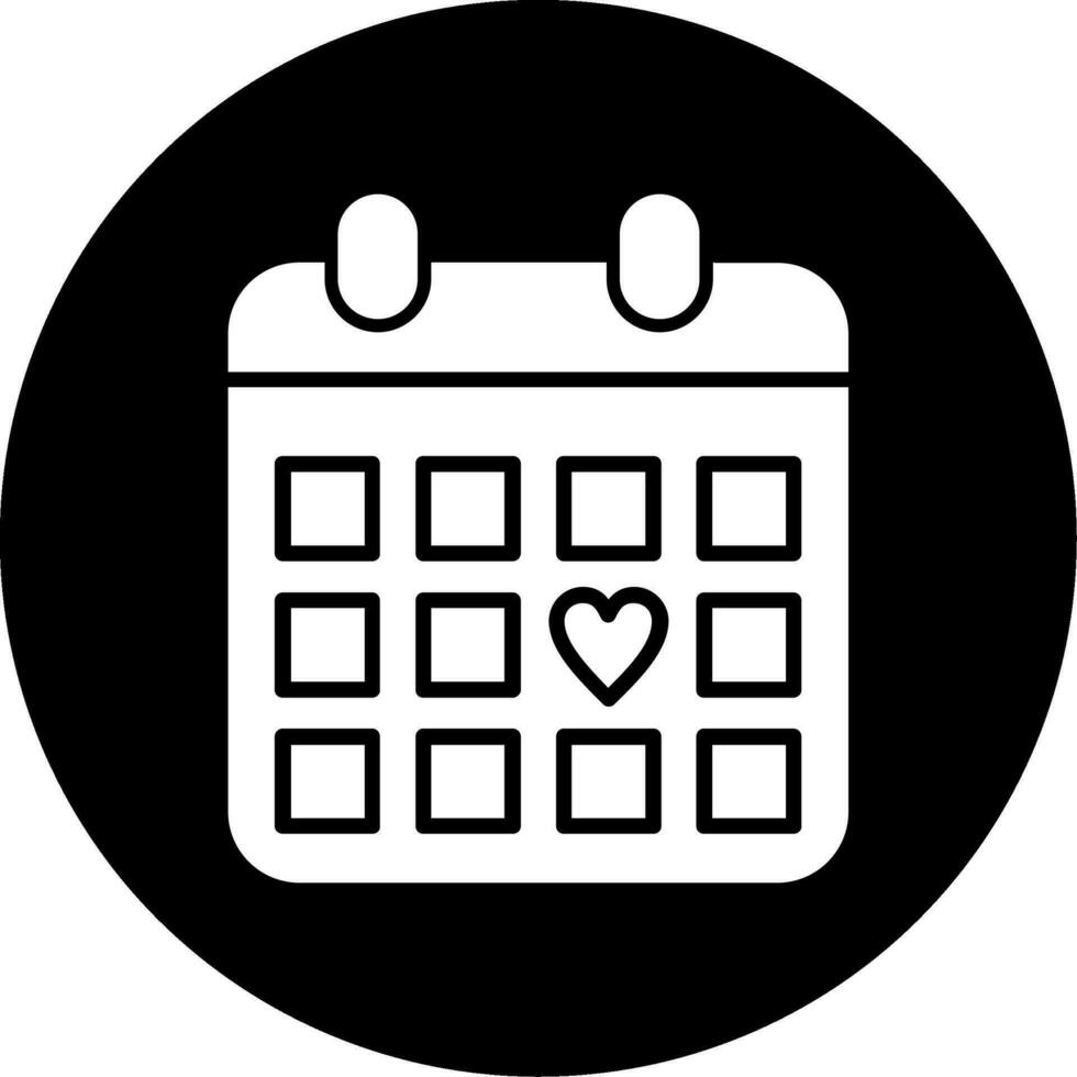 icono de vector de calendario