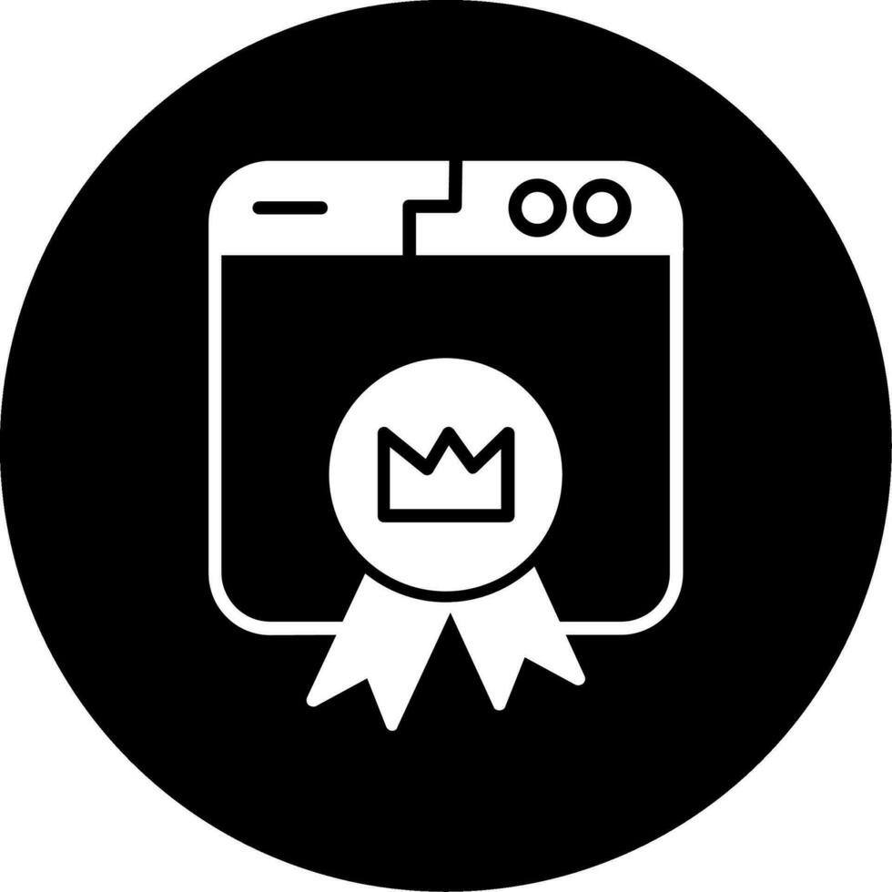 Premium Website Vector Icon