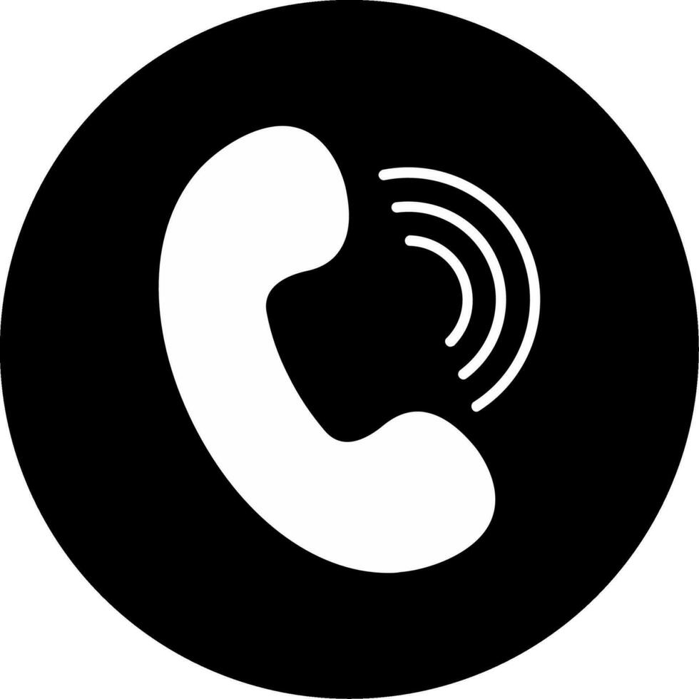 icono de vector de llamada telefónica