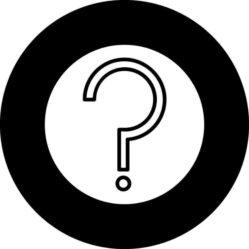 icono de vector de signo de interrogación