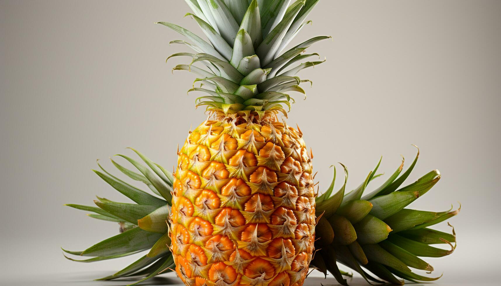 AI generated Freshness and sweetness of ripe pineapple, a tropical summer delight generated by AI photo