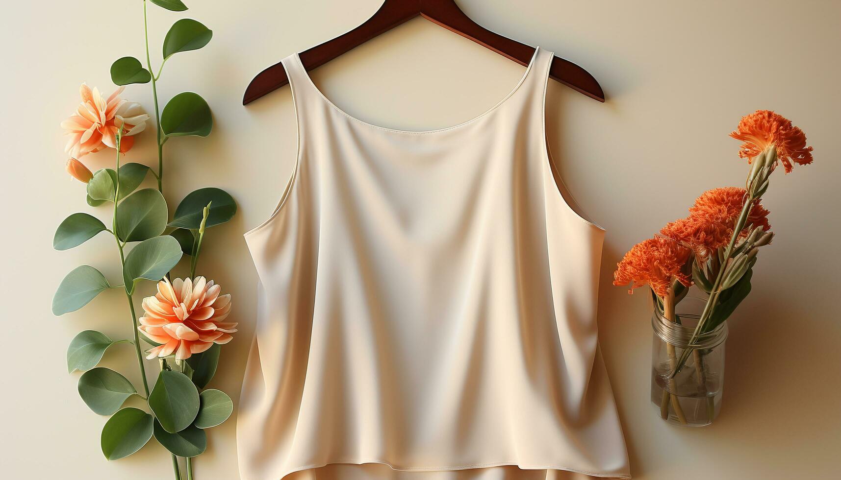 AI generated A beautiful bouquet of flowers brings nature into fashion generated by AI photo