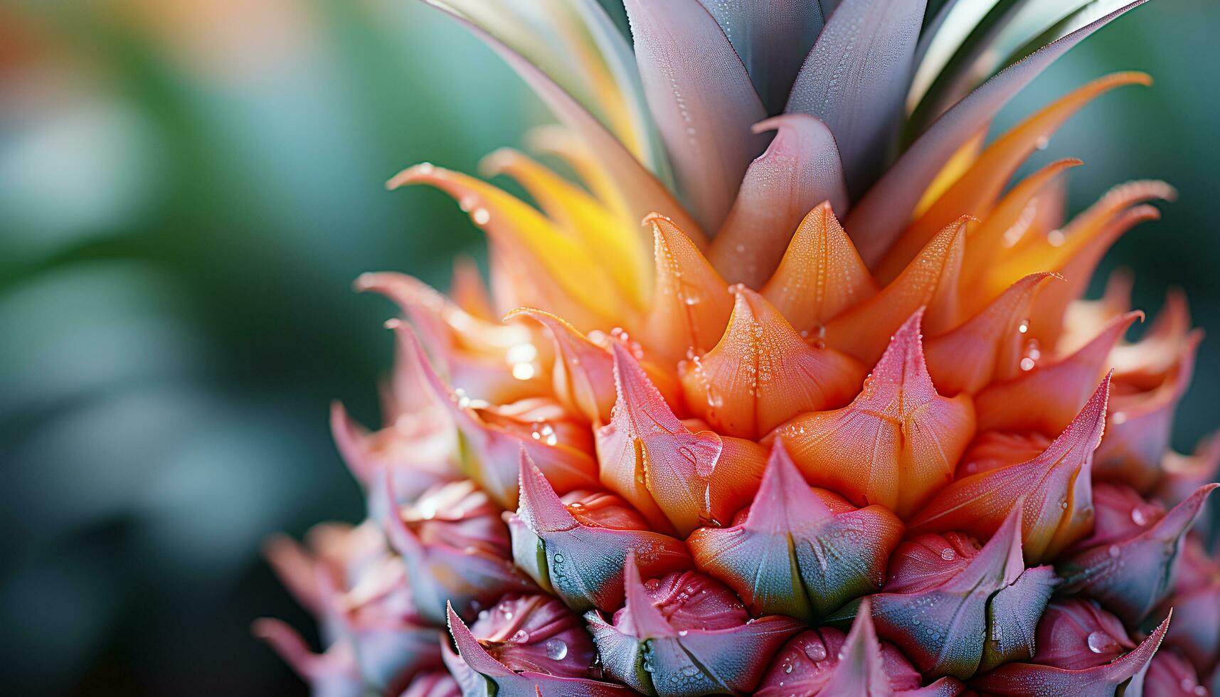 ai generado frescura y belleza en naturaleza un cerca arriba de un vistoso flor generado por ai foto