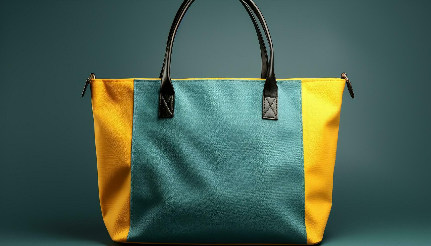 AI generated Fashionable yellow purse carrying modern clothing in a stylish store generated by AI photo