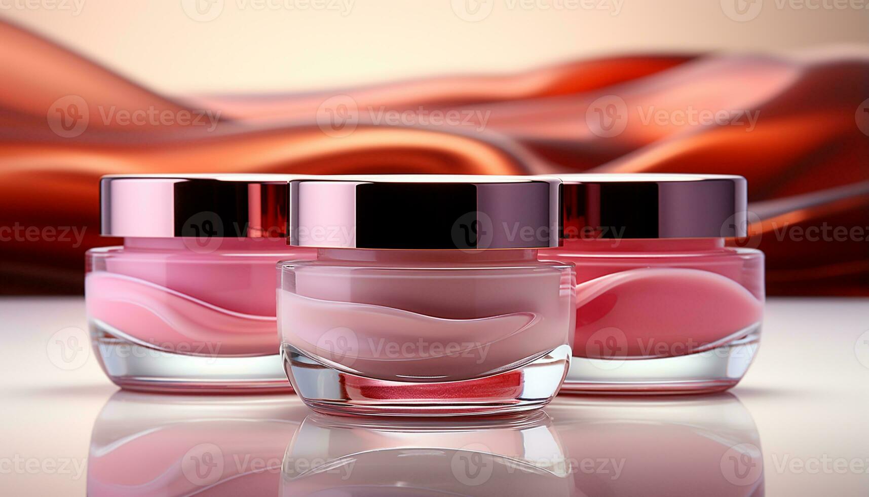 AI generated Glamourous pink bottle reflects elegance and beauty in fashion generated by AI photo