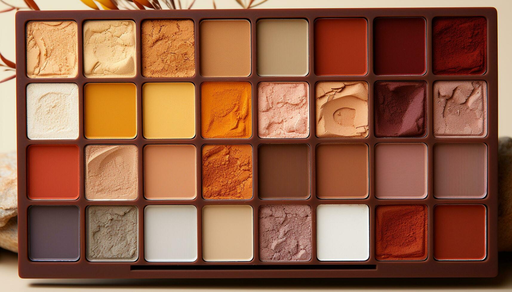 AI generated Variety of colorful candy shapes create a vibrant dessert collection generated by AI photo