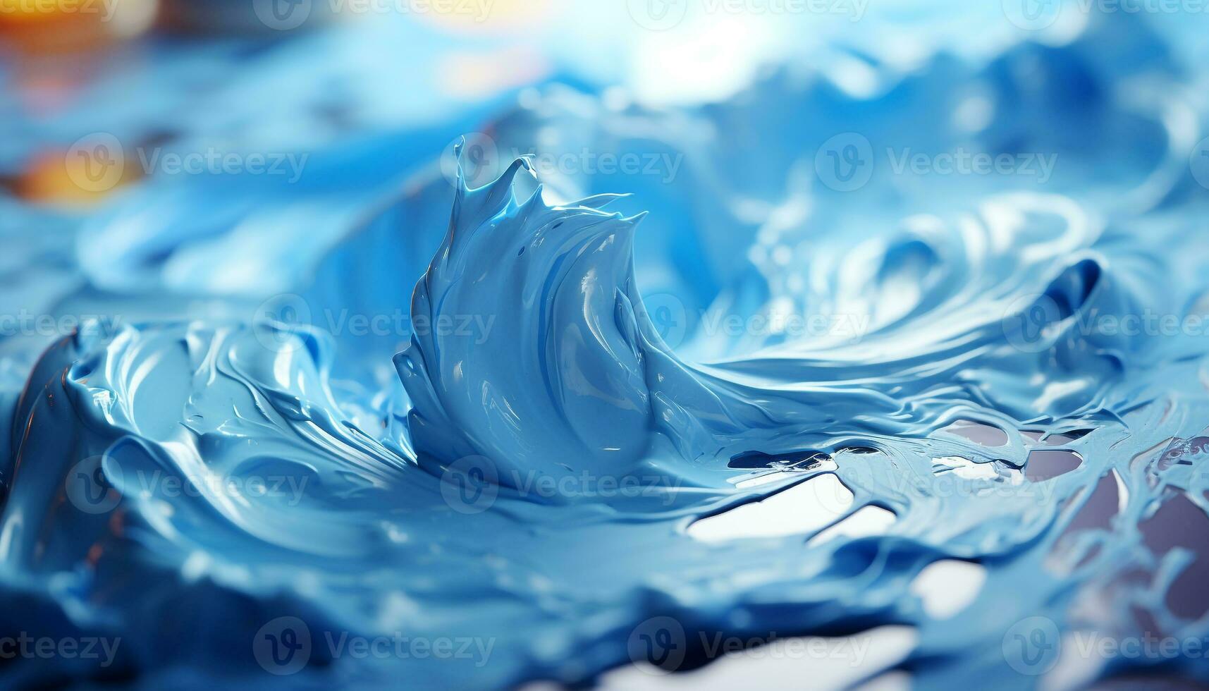 AI generated Abstract wave pattern in blue, reflecting vibrant summer colors generated by AI photo