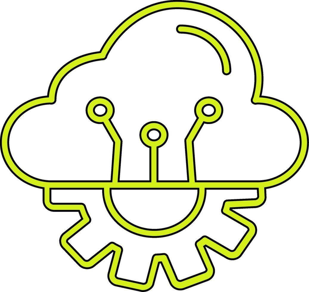 Cloud Computing Vector Icon