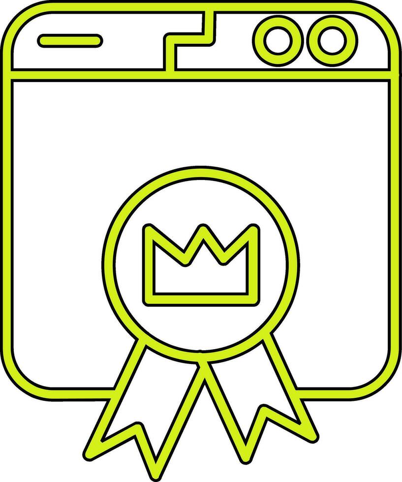 Premium Website Vector Icon