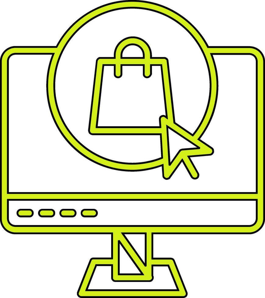 icono de vector de comercio electrónico