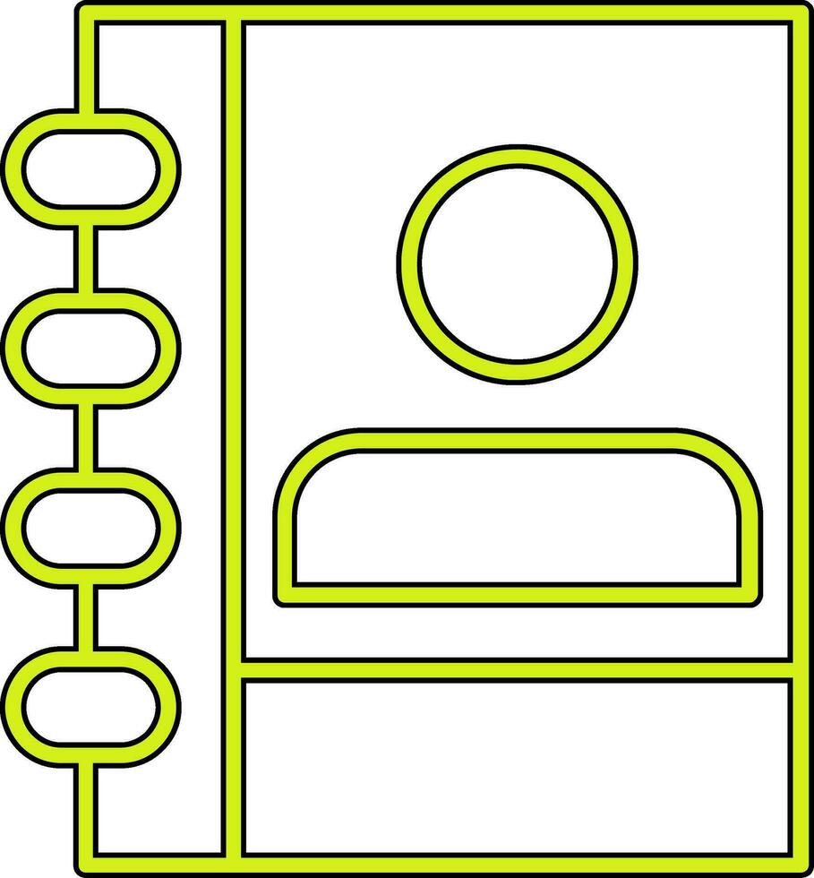 Contact Book Vector Icon