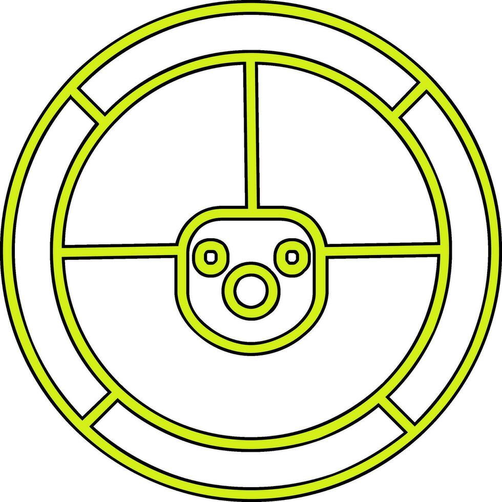 Steering Wheel Vector Icon