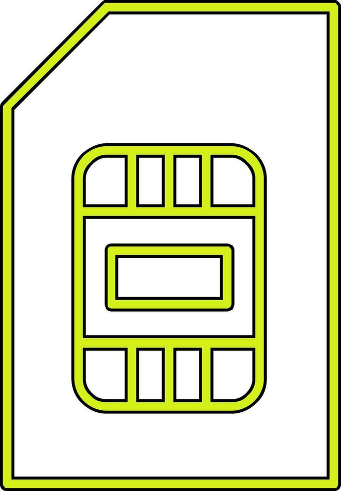 sim vector icono