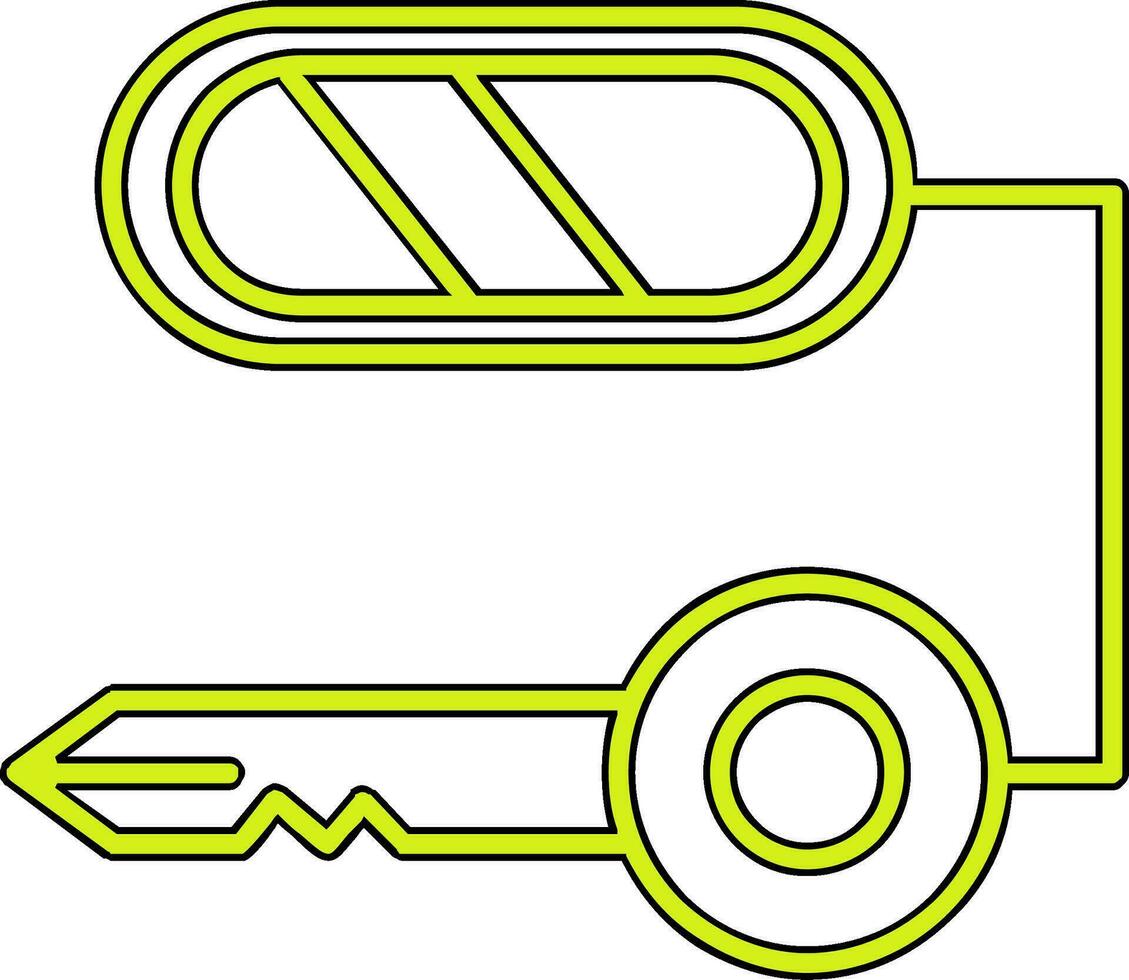 Composite Key Vector Icon