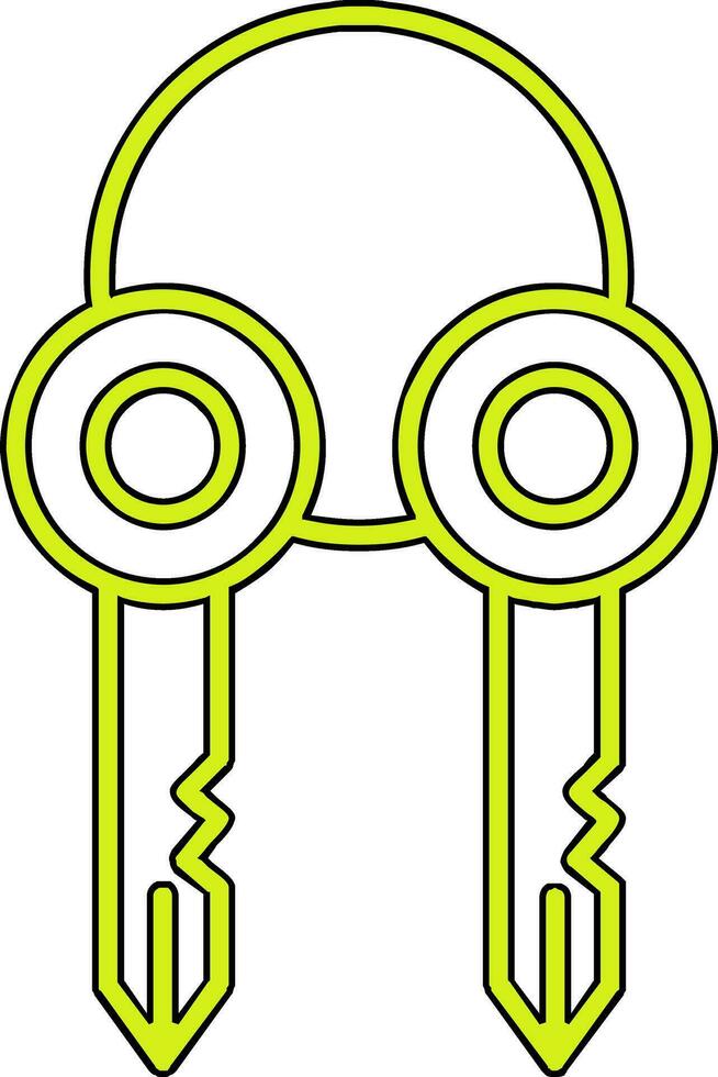 Surrogate Key Vector Icon