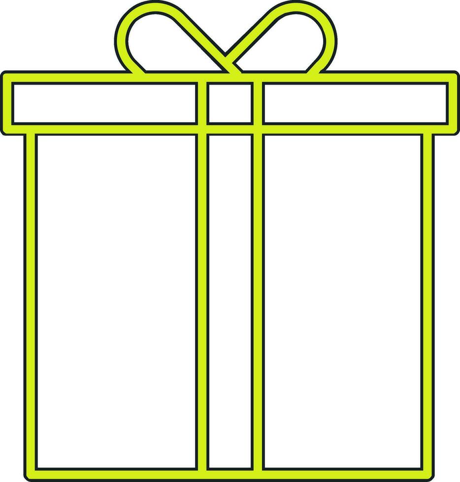 icono de vector de caja de regalo