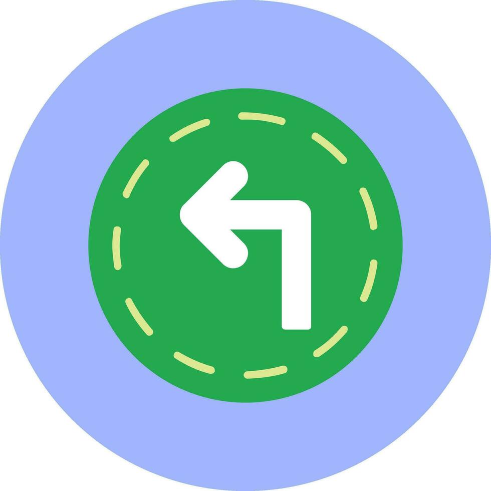 Turn Left Vector Icon