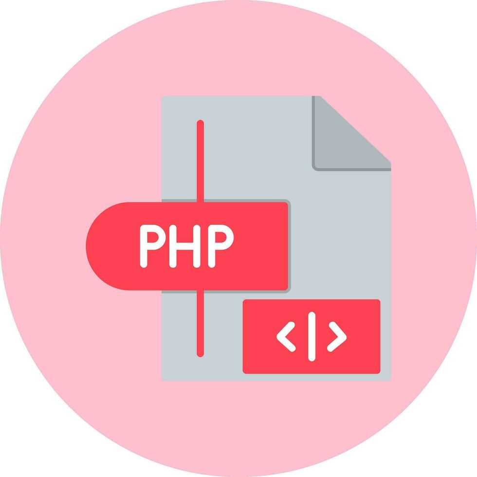 icono de vector de php