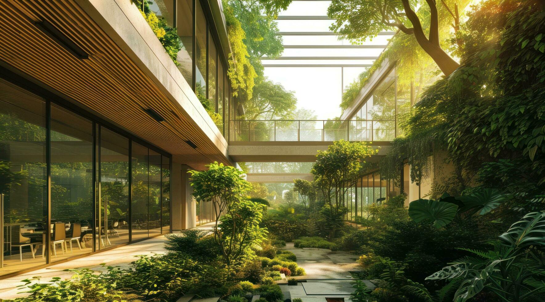AI generated what is sustainable architecture photo